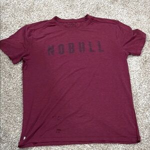 NOBULL Red Short Sleeve Tee Size L SEE PICS